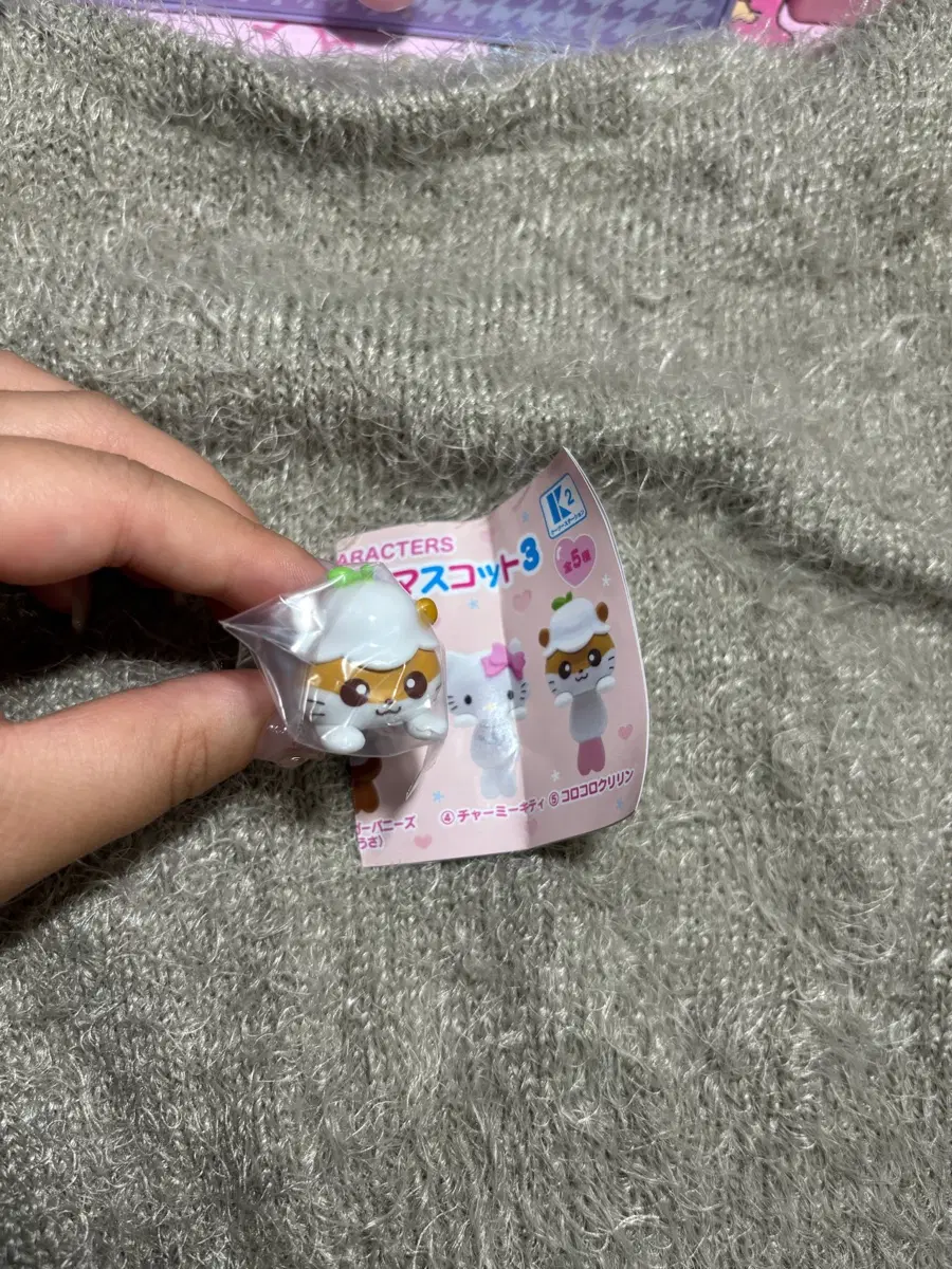 쿠리링/ 산리오 표코노루 컵걸이 피규어 가챠