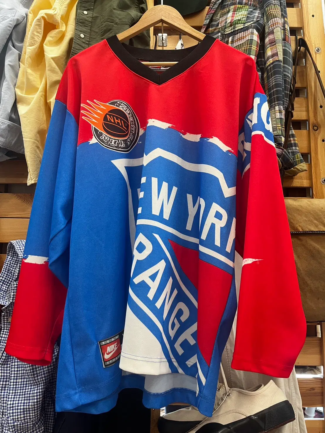 빈티지 NHL 뉴욕 레인저스 하키 저지 / 유니폼