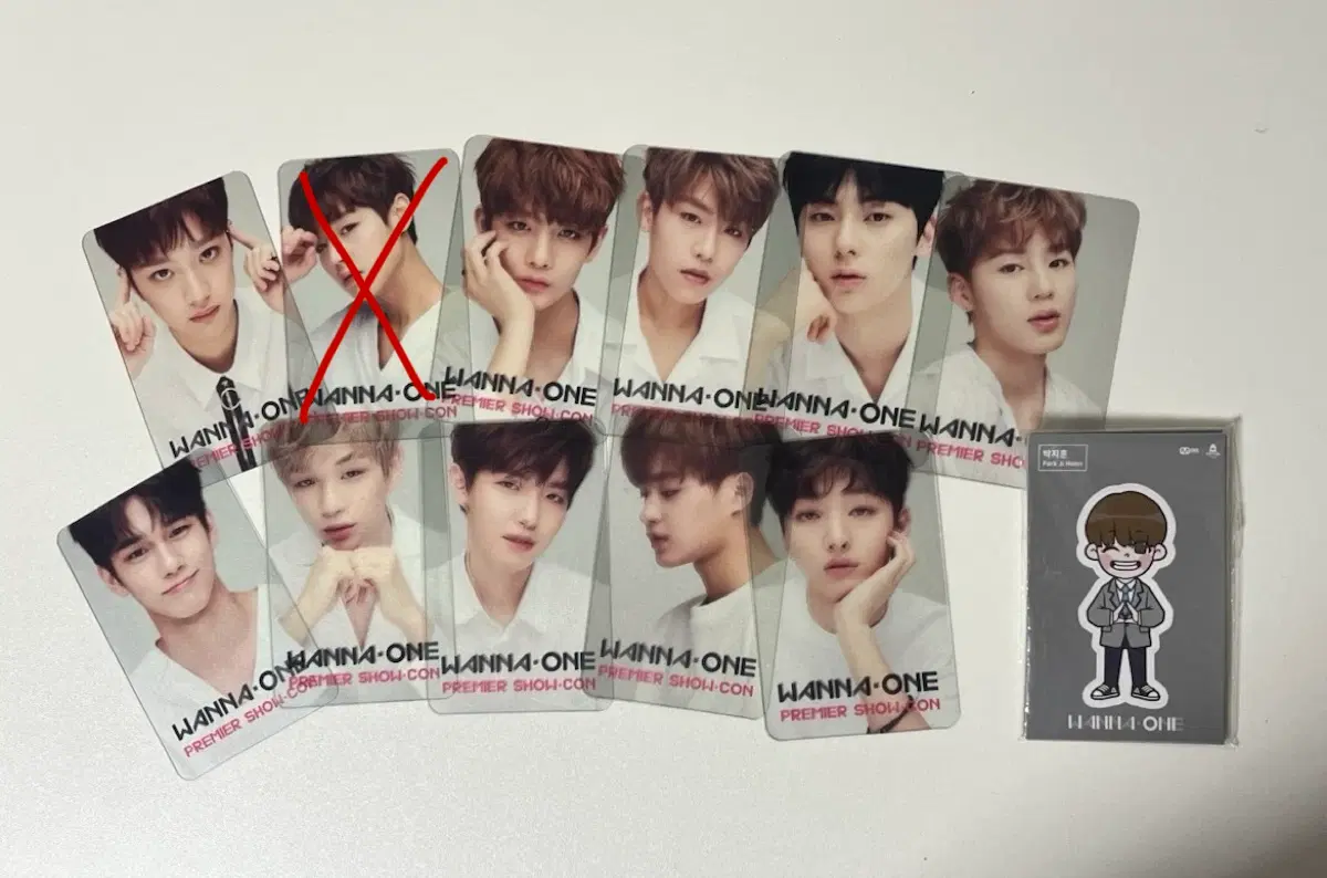 워너원 투명포카 / 단체스티커 (박지훈 제외)