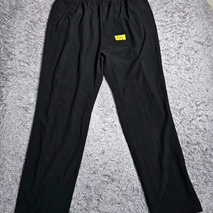 무신사 폴리 팬츠 블랙 XL F25
