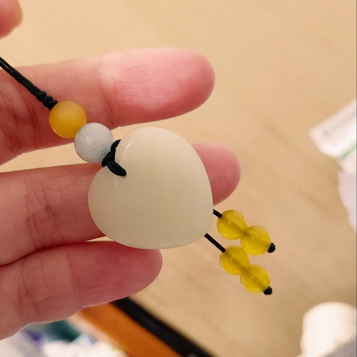 야광 하트 휴대폰 줄