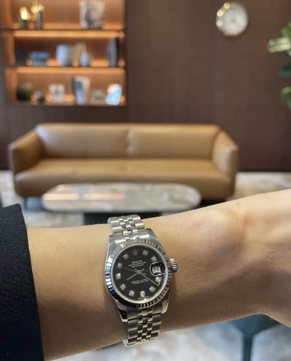 ROLEX 롤렉스 오이스터 퍼페츄얼 데이트저스트 26mm 10P 다이아몬드 다이얼