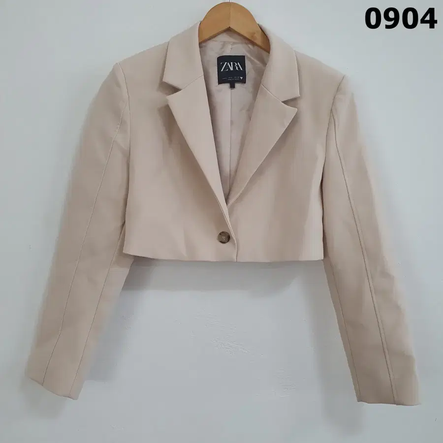 자라 크롭 자켓 베이지 s
