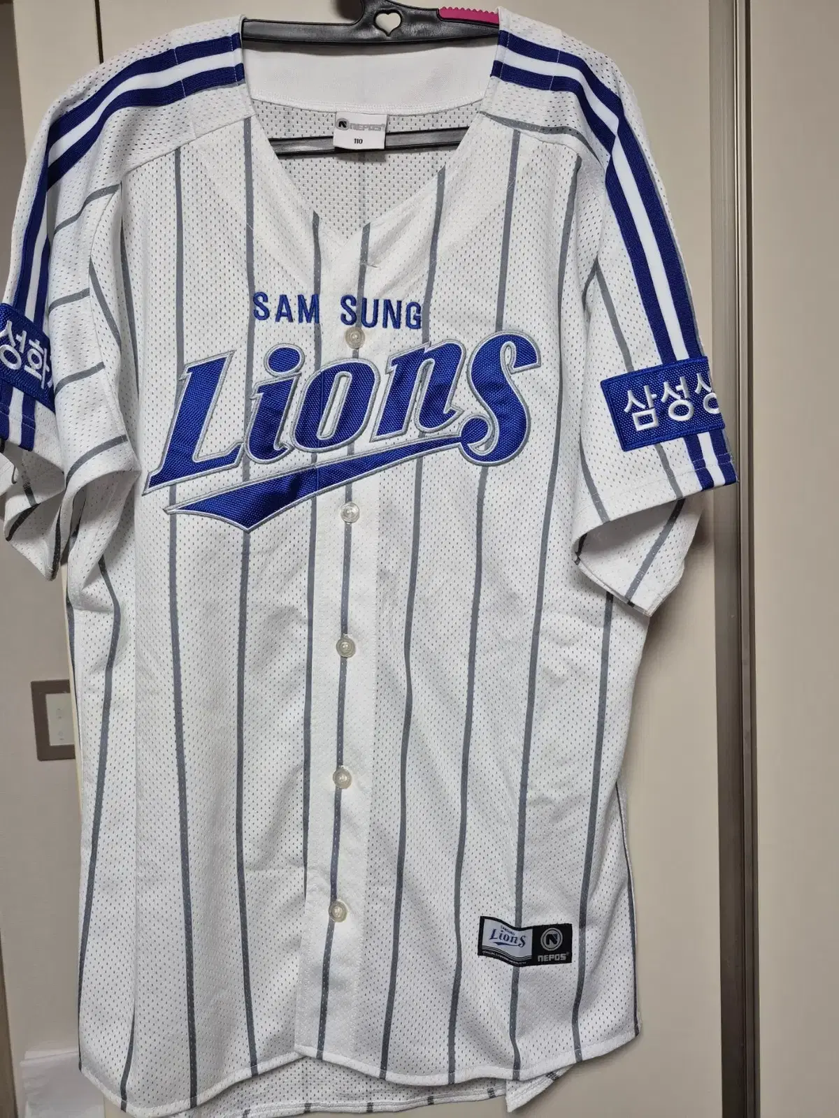 삼성라이온즈 왕조시절 유니폼 110사이즈 노마킹 판매합니다