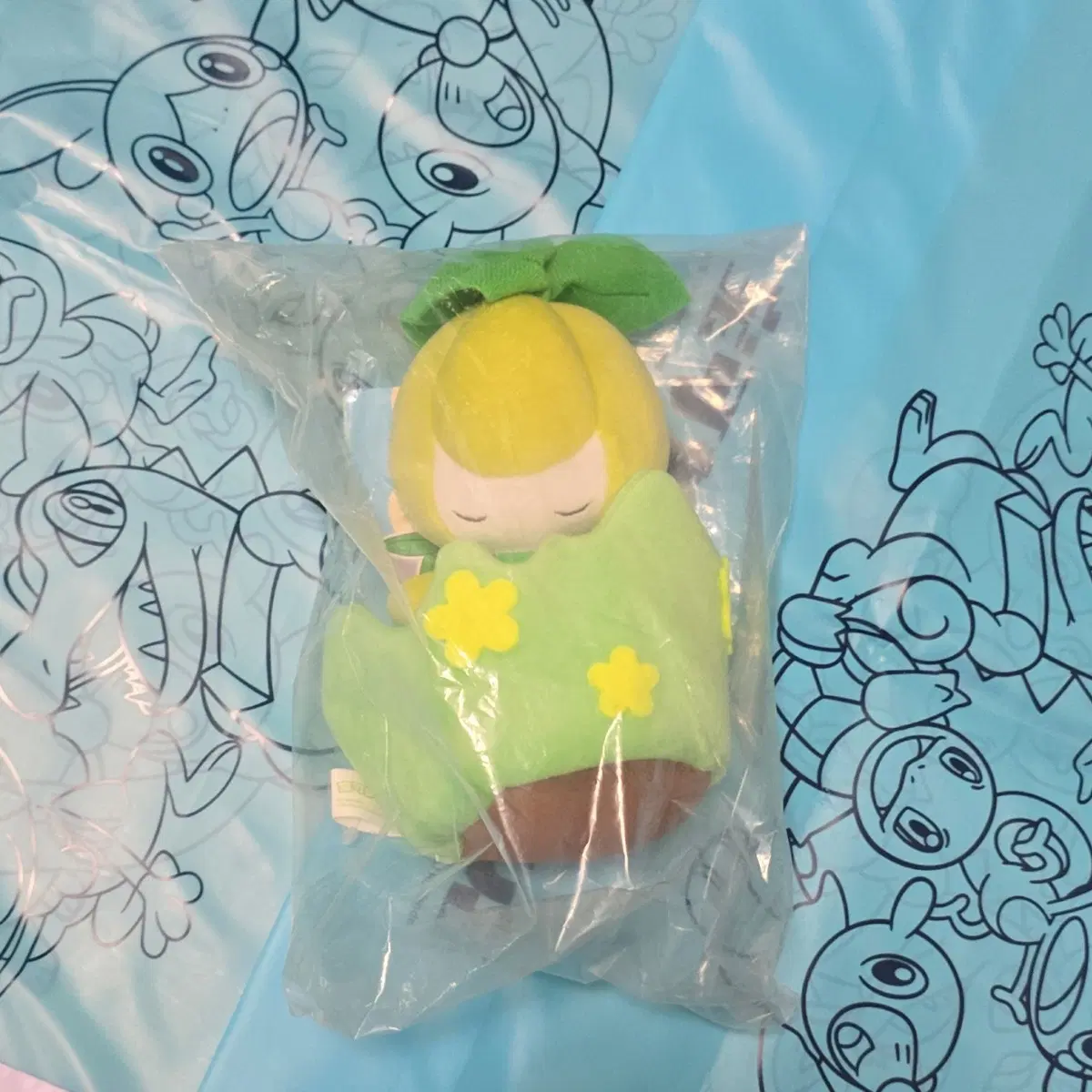 포켓몬스터 잔디 풀숲 치릴리 인형 마스코트