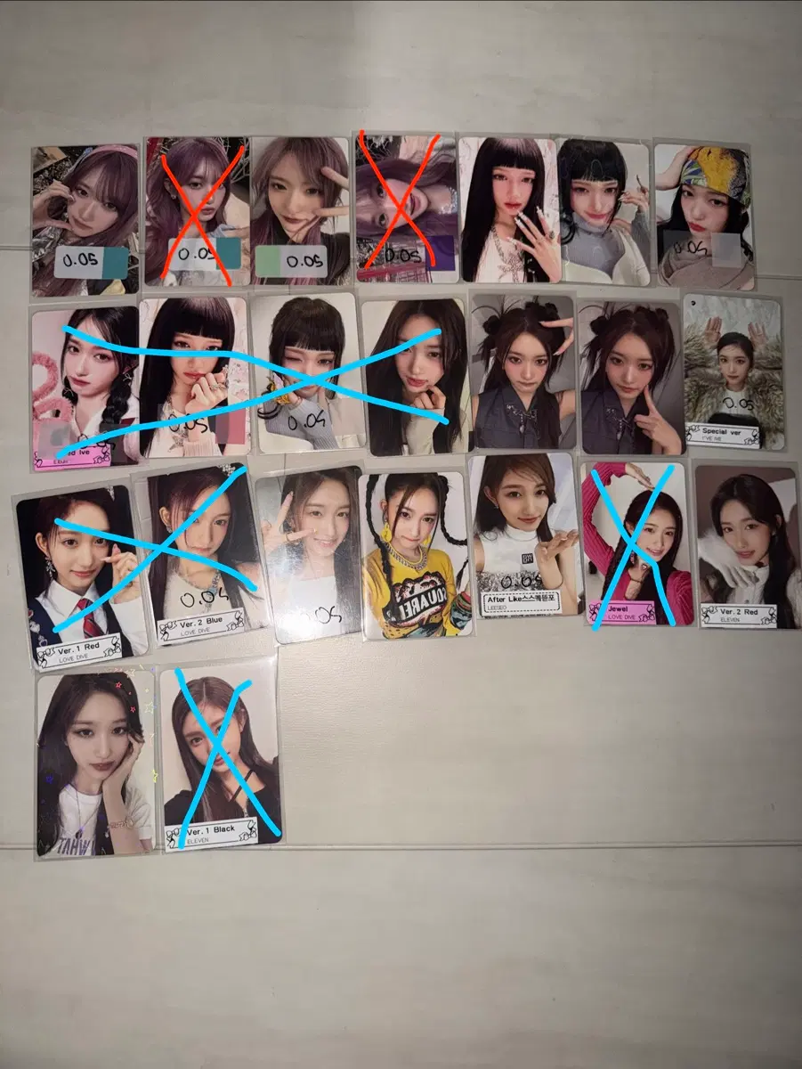 각 포카당 500원) 앨포/미공포 급처 이서 포카 아이브 이서
