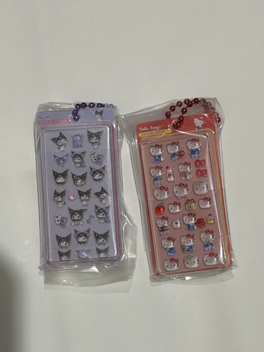산리오 봉봉드롭 스티커 가챠 키티 쿠로미