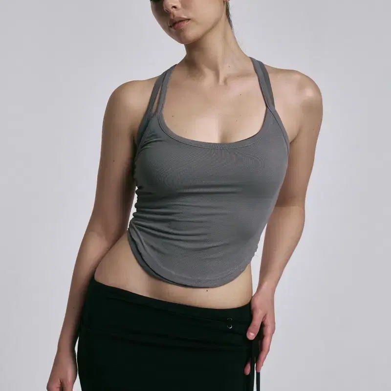 플노팔 Daily Soft Lounge Tank Top Charcoal