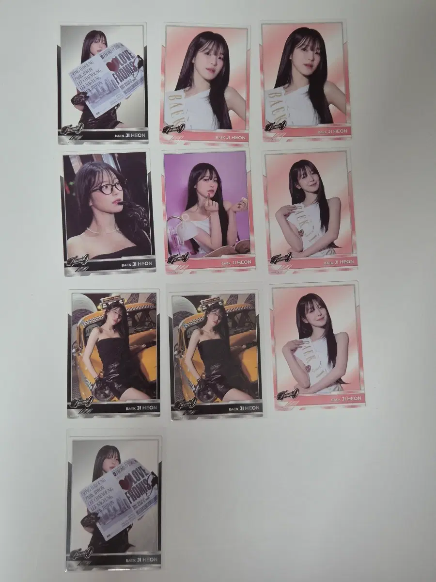 프로미스나인 테레카 백지헌 카드 12장 일괄 판매