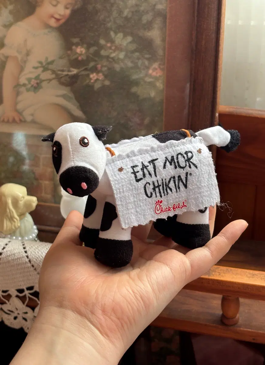 [빈티지] 2017년 미국 칙필레(Chick-fil-A) 마스코트 소인형 키즈밀토이 고전완구소품 햄버거 인테리어장식 기념품