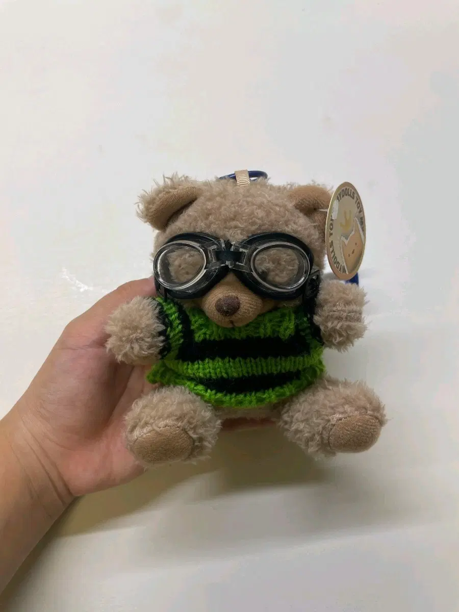 곰돌이 인형 키링 (고글 포함)