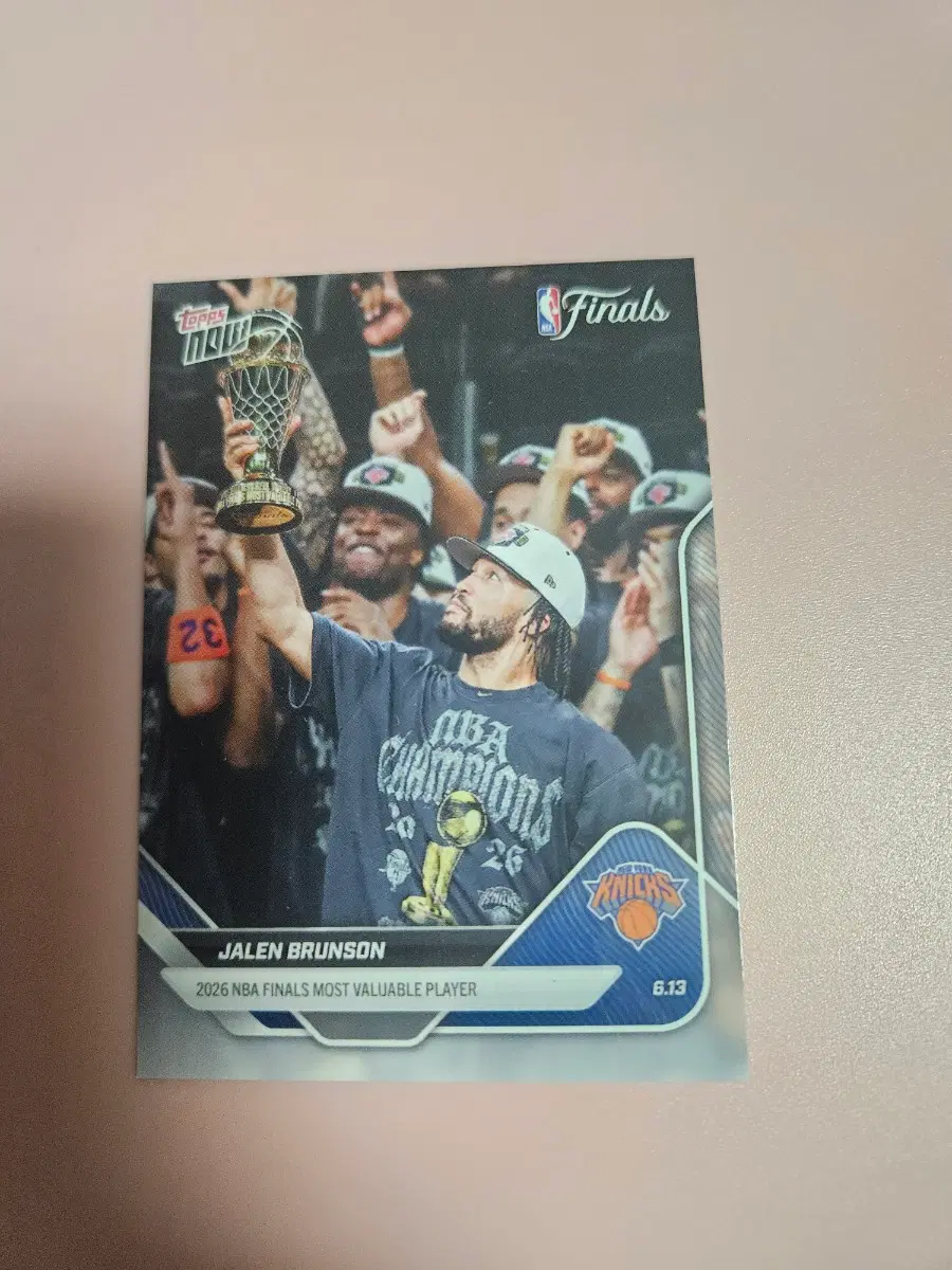 NBA)제일런 브런슨 2026 Topps Now 파이널 MVP 기념