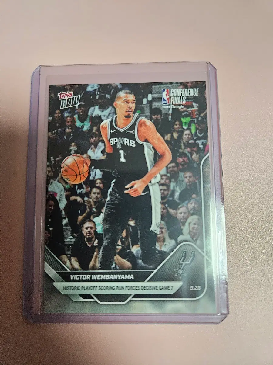 NBA)빅터 웸반야마 2026 Topps Now 플옵 득점 신기록 기념