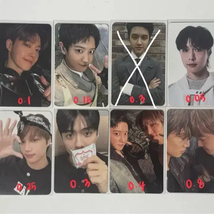 EXO 엑소 수호 찬열 디오 레이 카이 세훈 포카