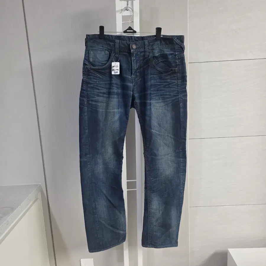 버커루 청바지 데님 팬츠 블루 워싱