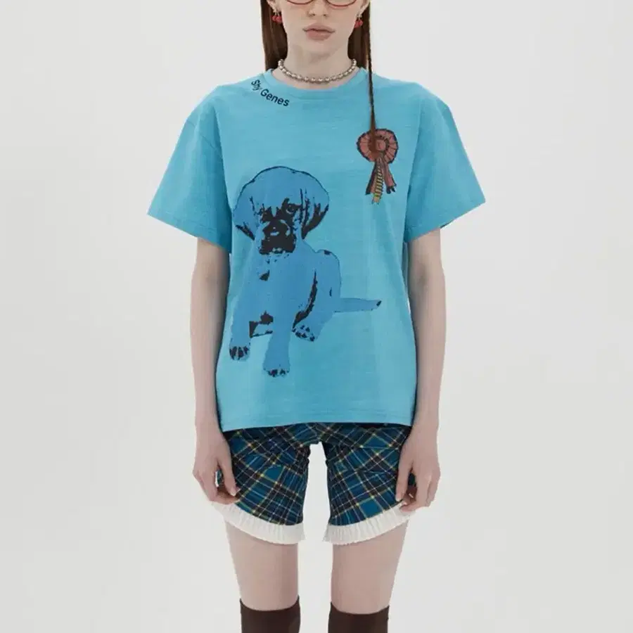 Puree shy genes tee blue