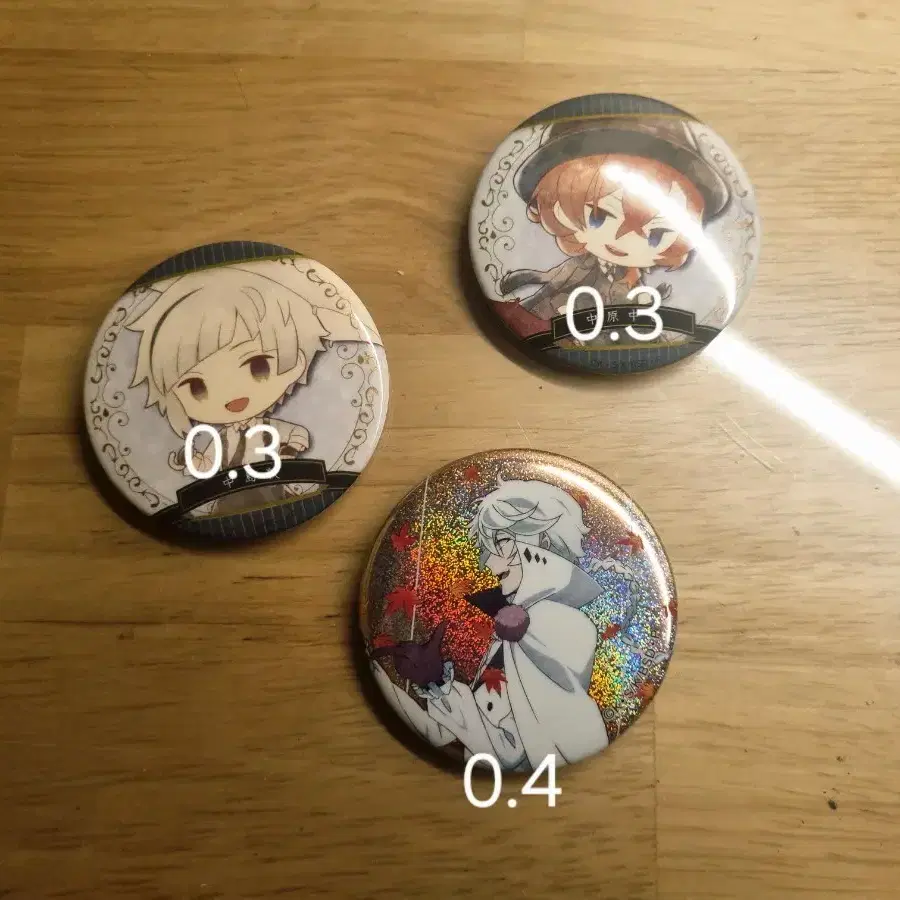 문스독 아츠시 츄야 니콜라이 캔뱃지