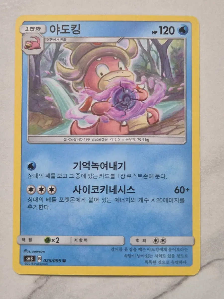 두. 포켓몬카드 야도킹 sm8 U 일반