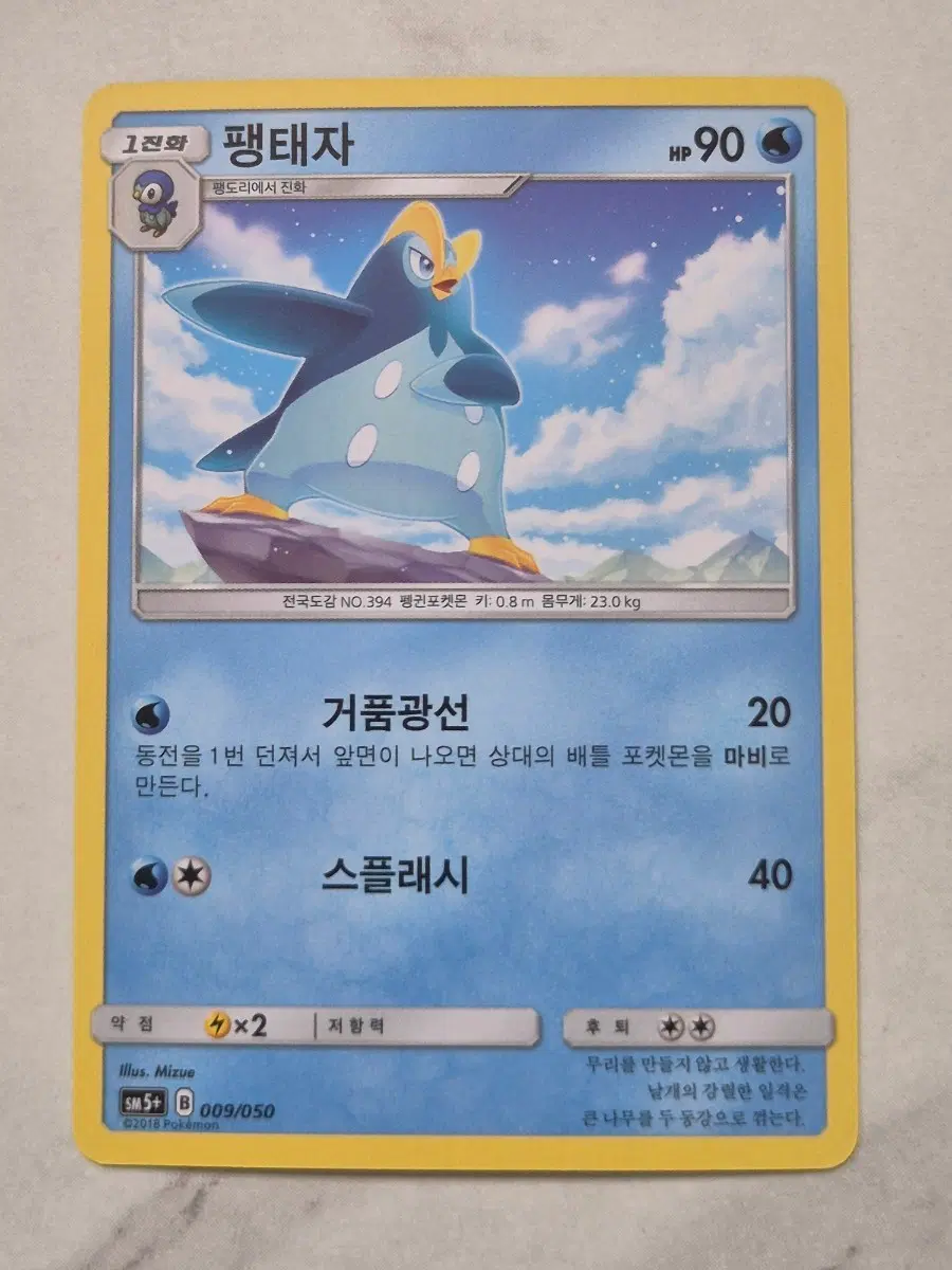 두. 포켓몬카드 팽태자 sm5+ 일반