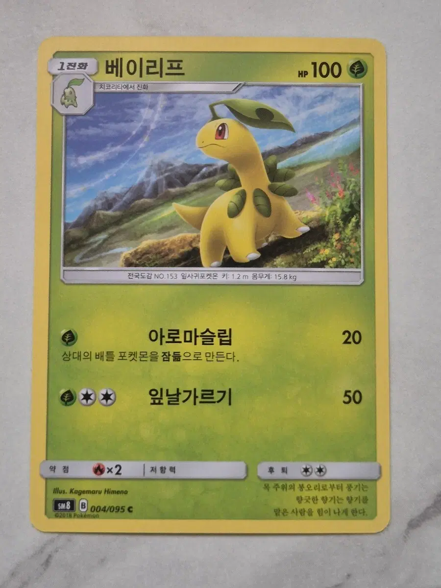 두. 포켓몬카드 베이리프 sm8 C