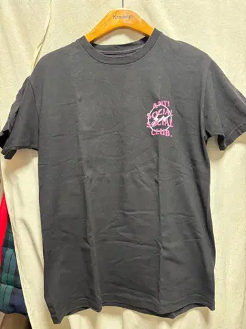 Anti Social Social Club x fragment T 블랙 핑크