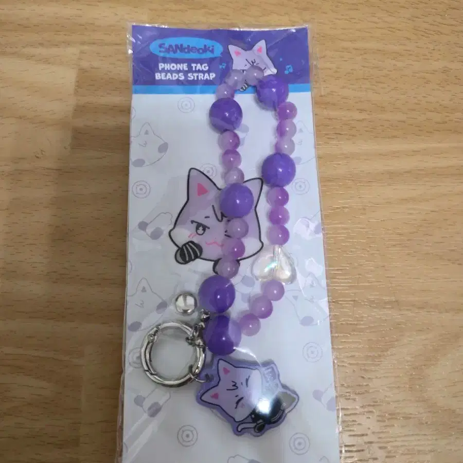 ANITEEZ IN COLOR 애니티즈 폰태그 비즈 스트랩 산 산덕이 phone tag strap