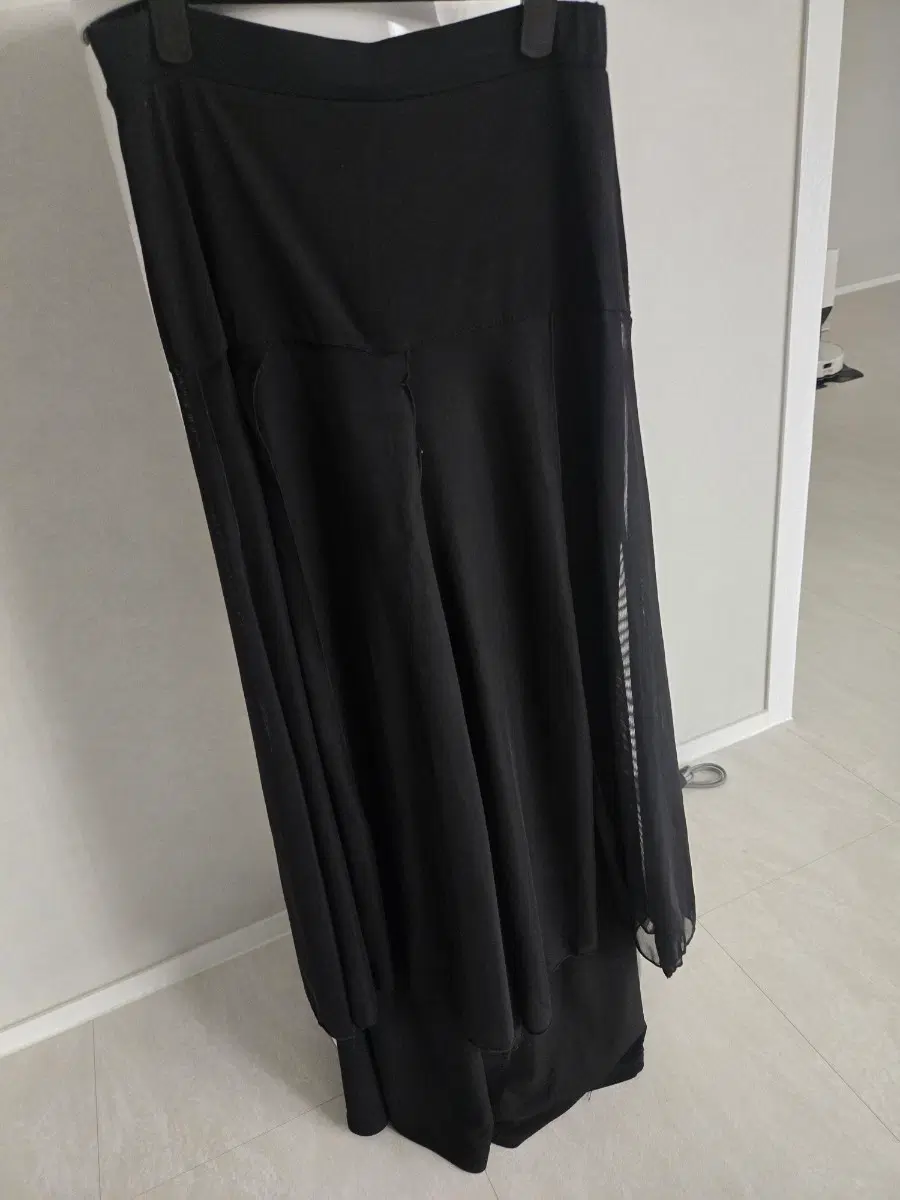블랙 롱 스커트 댄스복