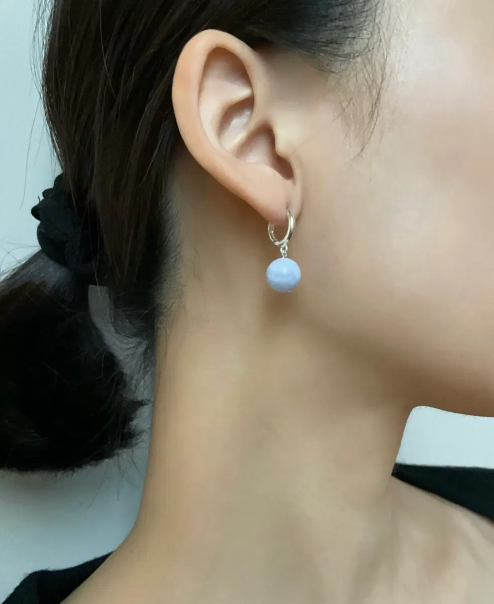 시드주얼리 칼세도니 이어링