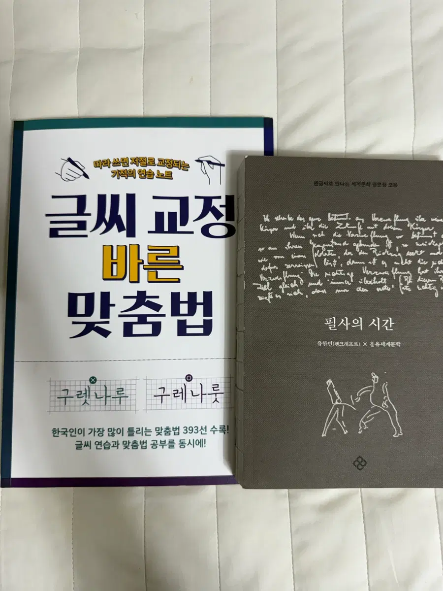 (일괄) 글씨교정 바른 맞춤법 + 필사의 시간 책