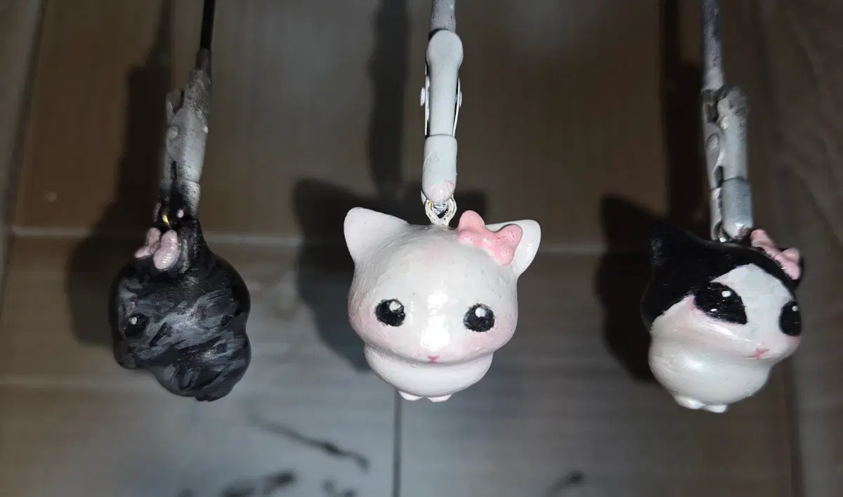 미니 고양이 피규어 키링 주문제작