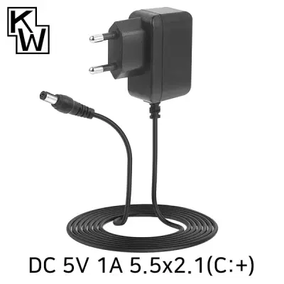 [딜러 특판가]정격 5V 1A SMPS 아답터(5.5x2.1mm/C:+)