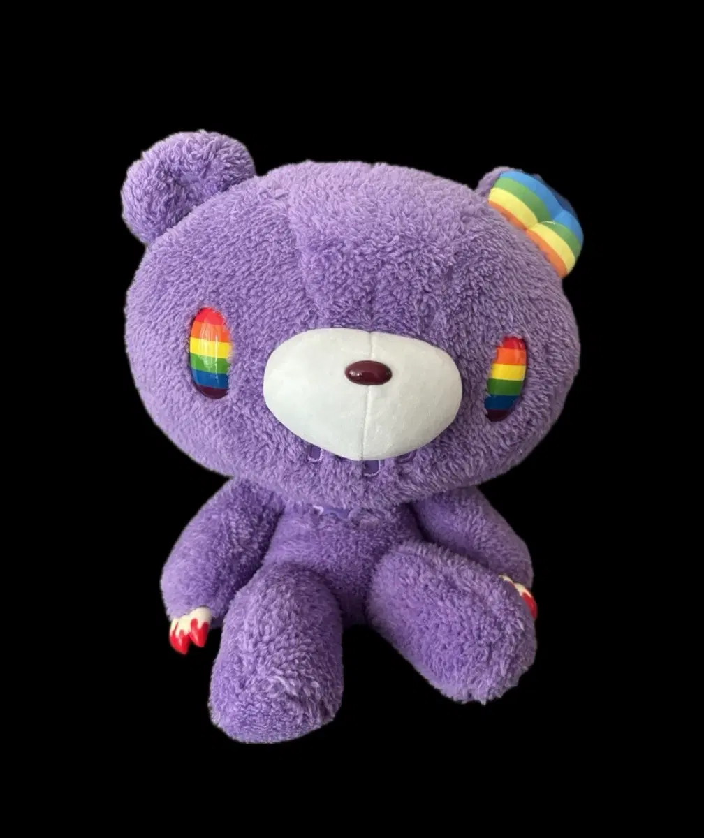희귀정품)글루미베어 인형(보라&무지개)