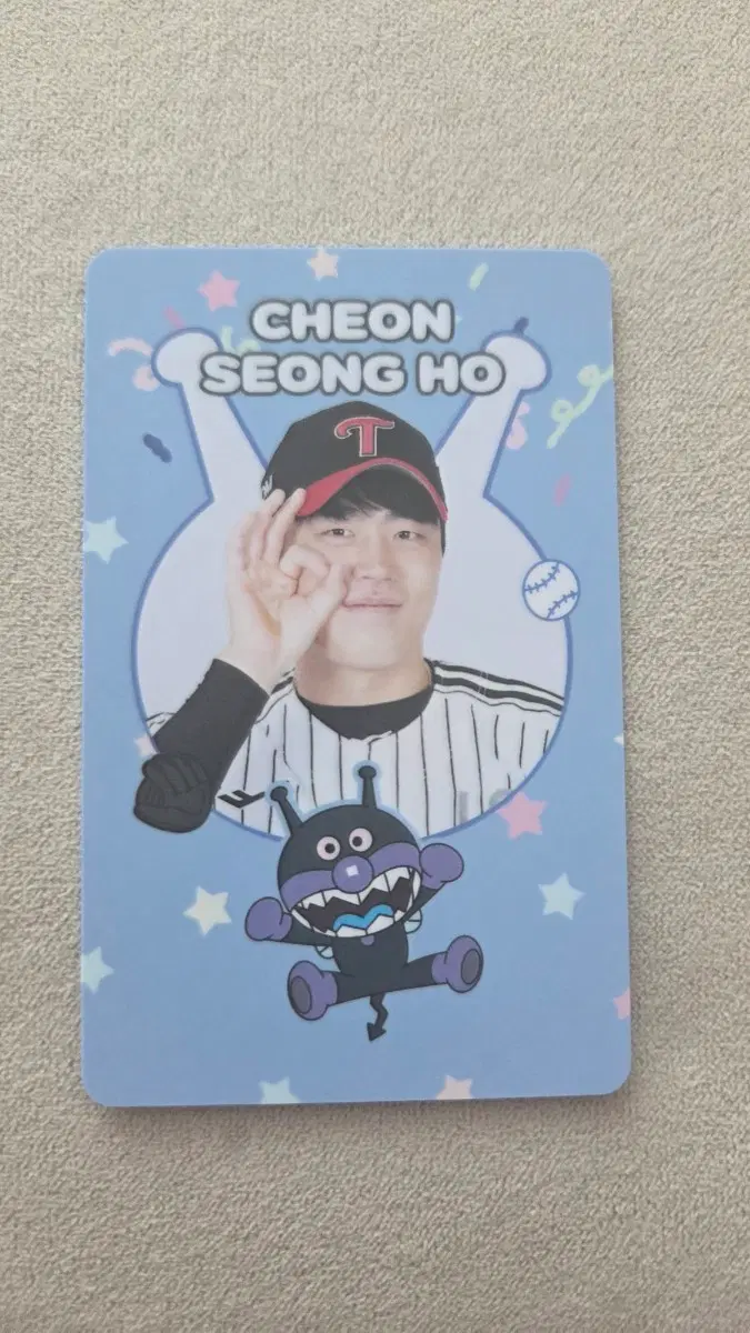 LG트윈스 천성호 호빵맨 포카