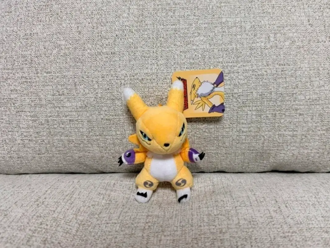 정품 디지몬 테이머즈 레나몬 8cm 키링인형