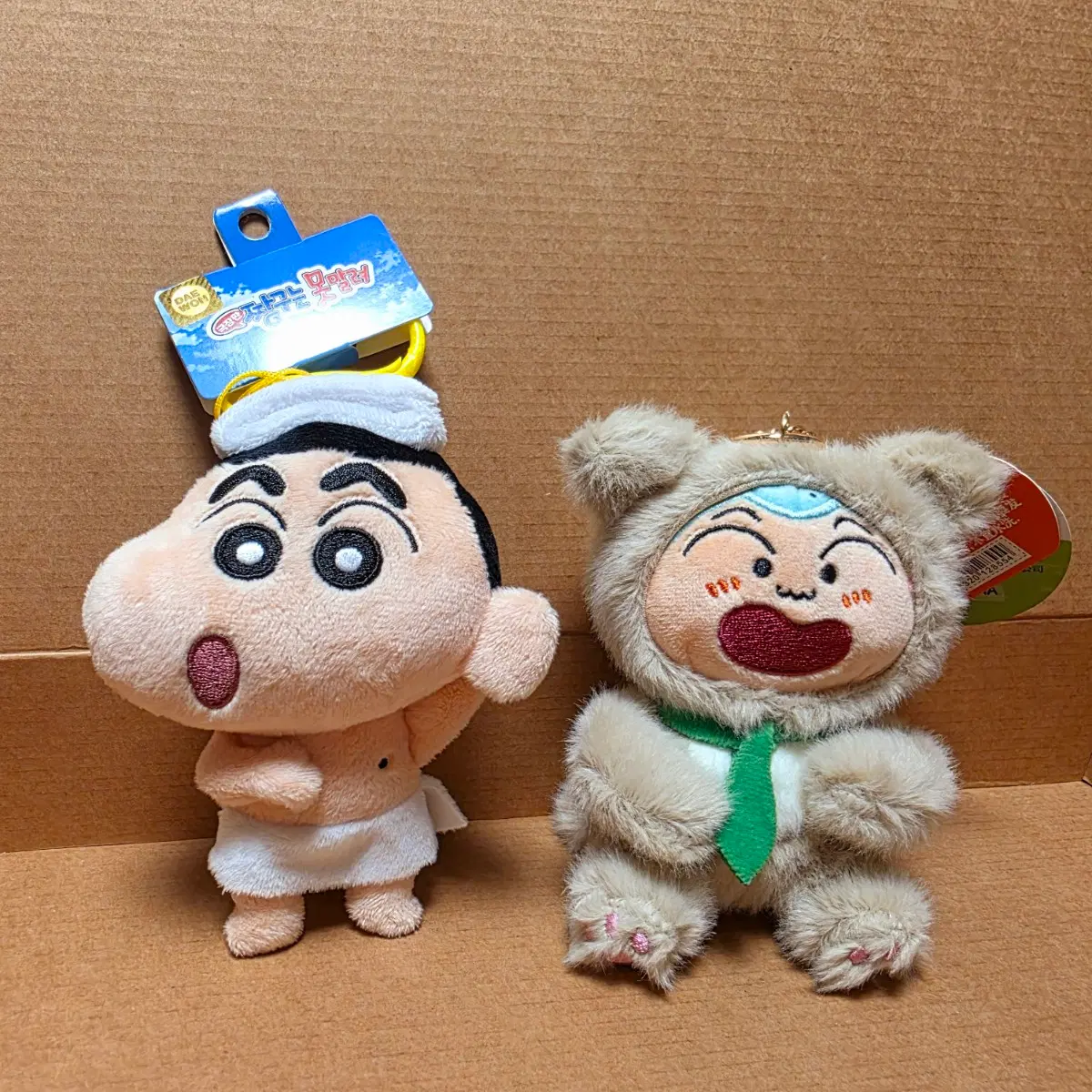 짱구 온천, 훈이 고양이 인형 키링. 새상품