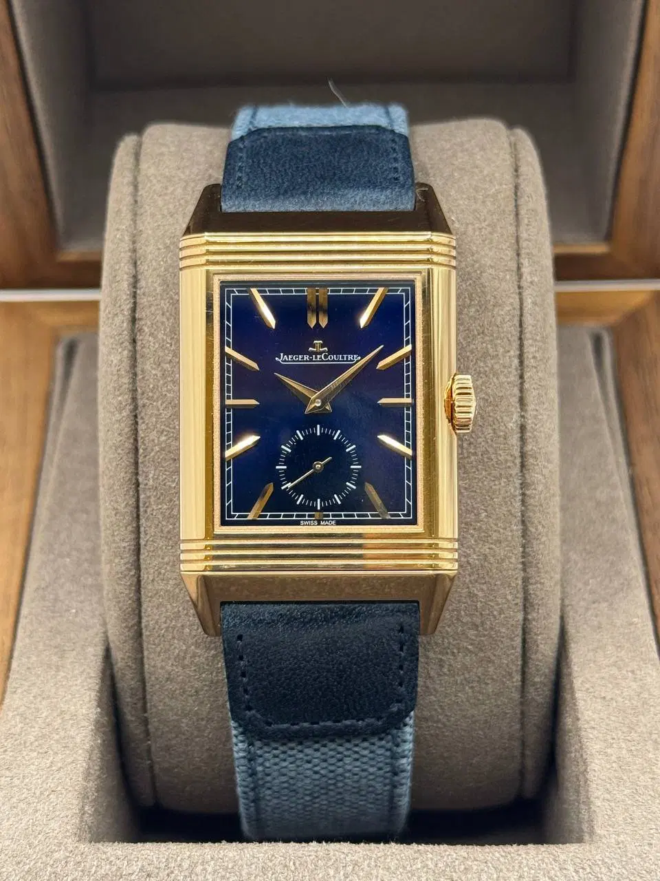 예거르쿨트르 리베르소 트리뷰트 듀오페이스 28.3x47-Q3982590 블루