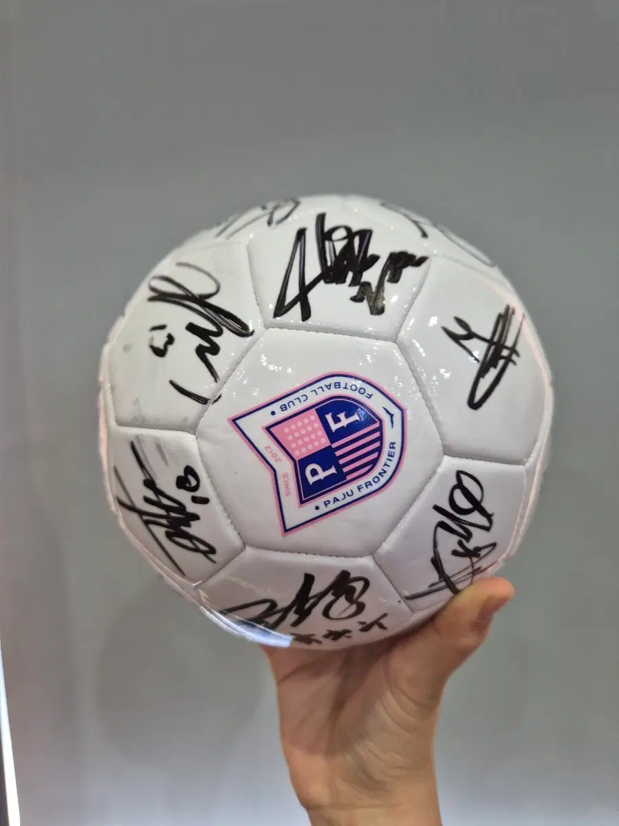 파주FC 축구공 싸인볼