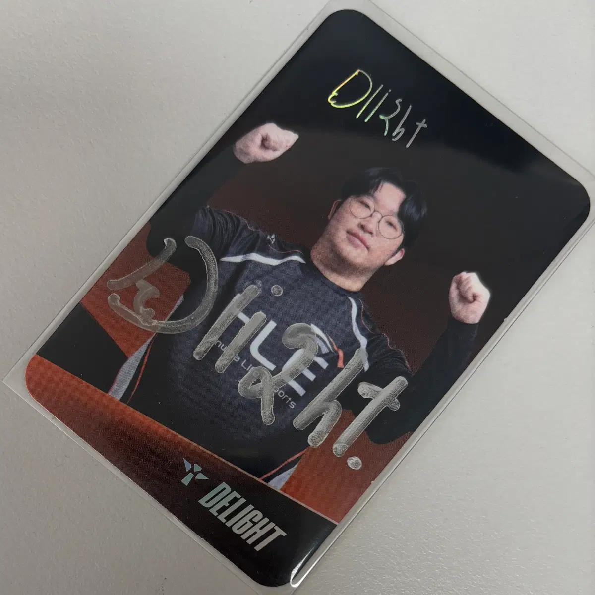 딜라이트 Delight 유환중 HLE 한화 한생 싸인 포카 PhotoCard