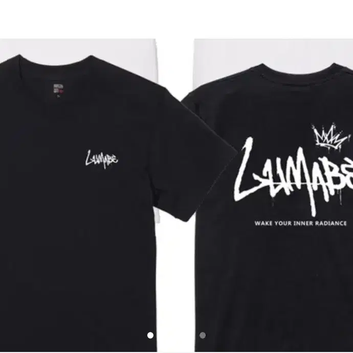 (새제품) LUMABE 반팔 티셔츠 블랙 (XXL)