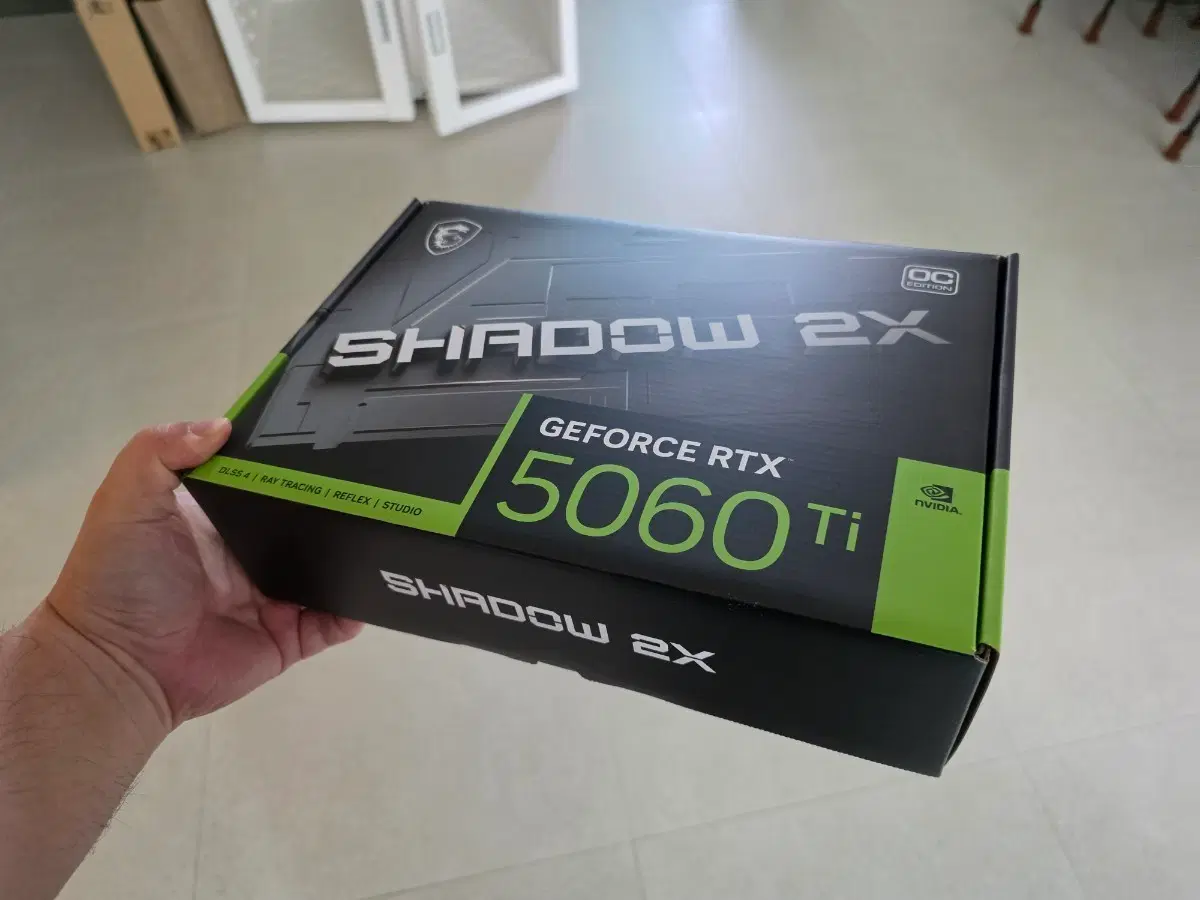 (1회 테스트) RTX 5060Ti 쉐도우 2X OC 16GB 그래픽카드