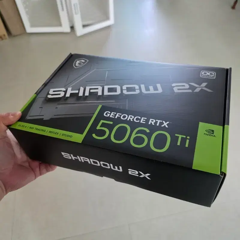 (1회 테스트) RTX 5060Ti 쉐도우 2X OC 16GB 그래픽카드