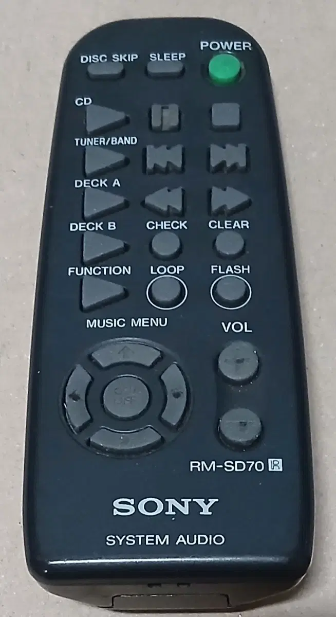 SONY 시스템 오디오 리모컨 RM-SD70