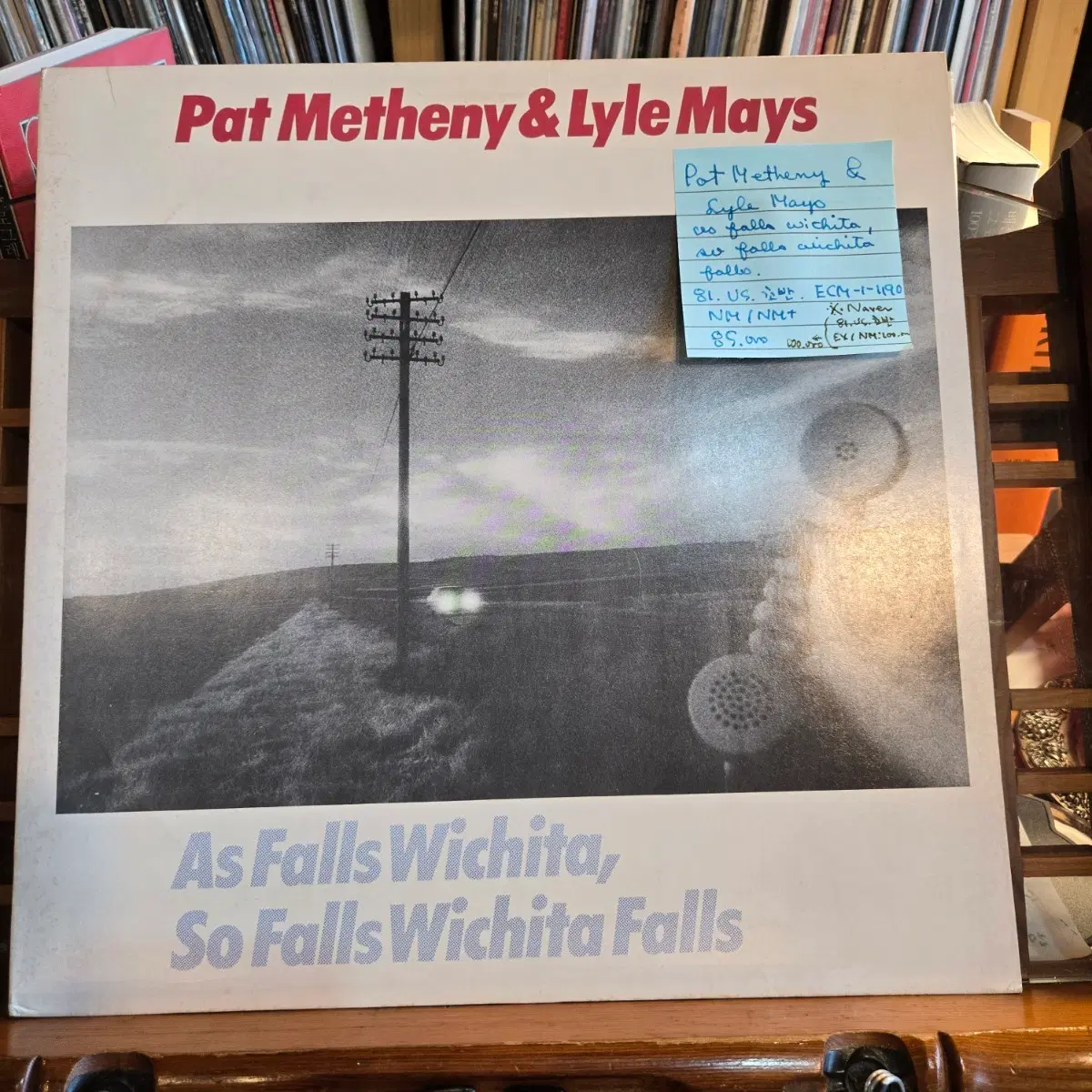 Pat Metheny & Lyle Mays.as falls Wichita,so falls Wichita falls.81.US.초반.NM/NM+.민트급LP