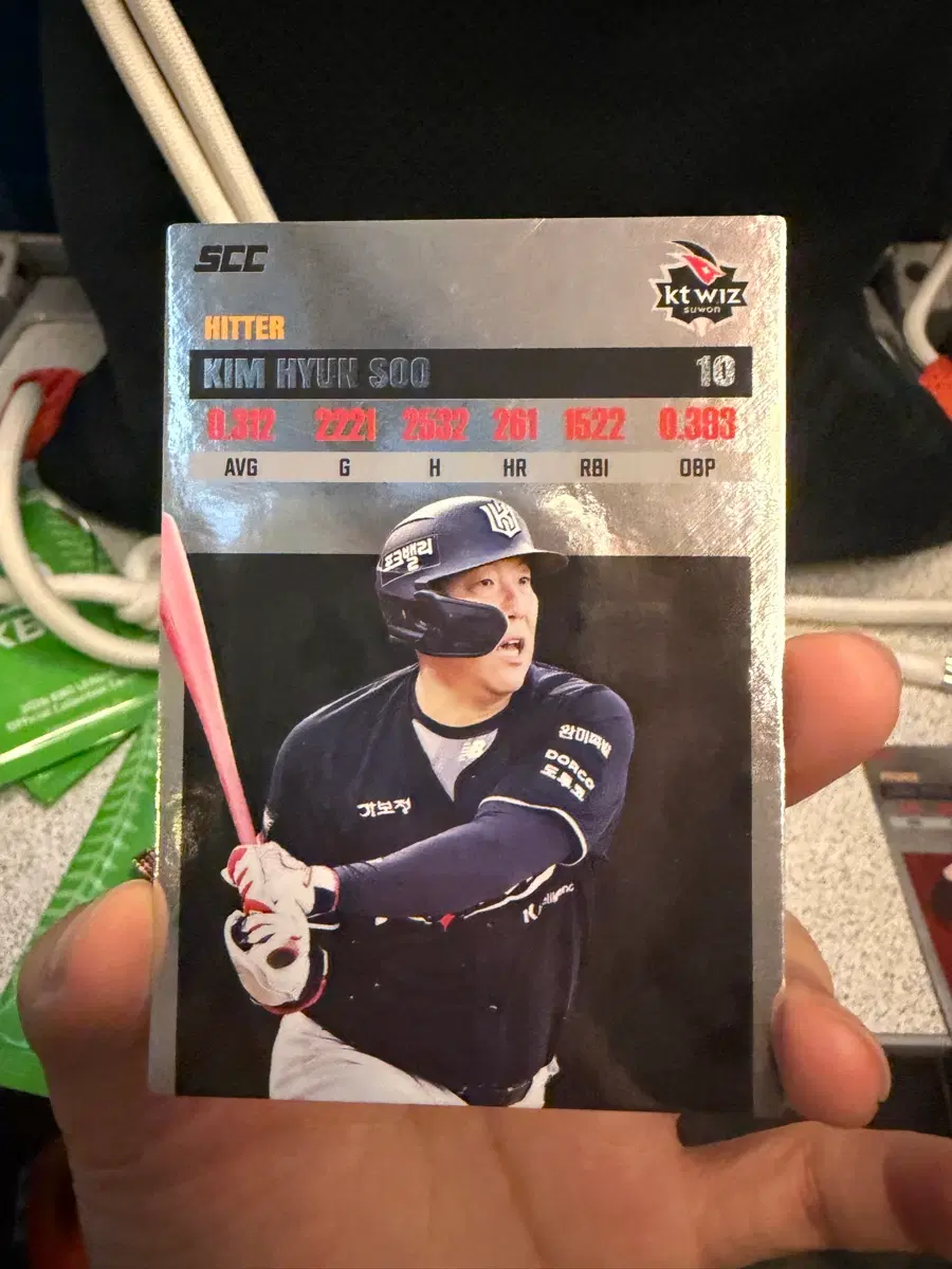 Kbo kt 김현수 레코드 카드