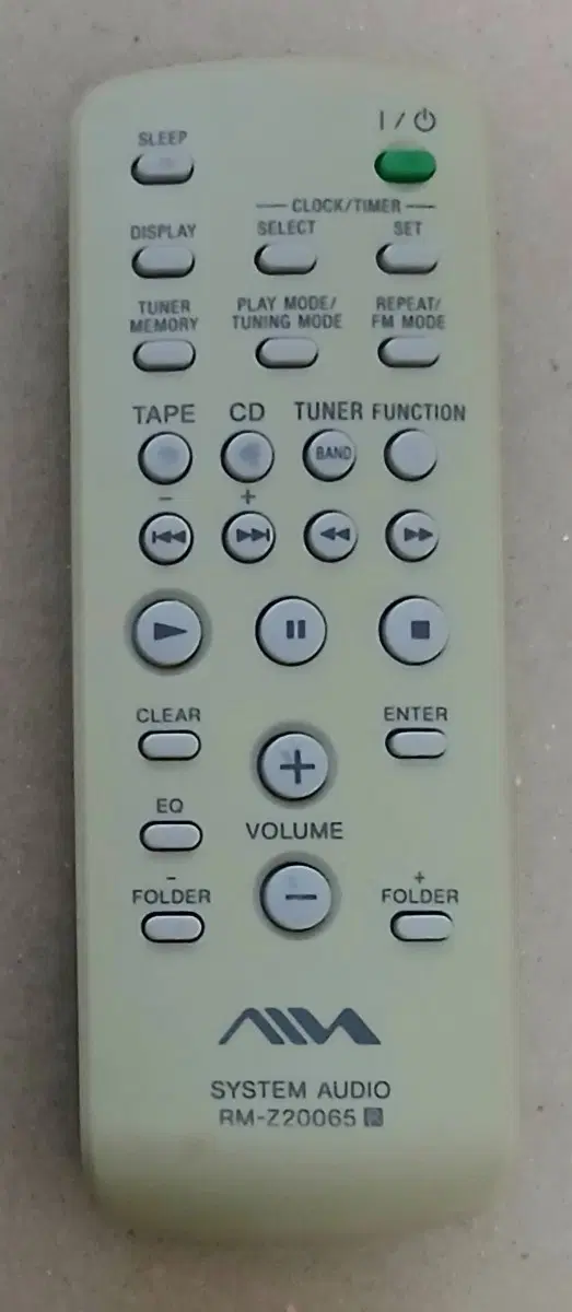소니.아이와 AIM SYSTEM AUDIO RM-Z20065 리모컨