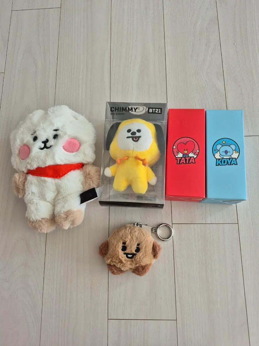 BT21 치미 인형 타타 코야 키링등 5종 세트 배송비포함