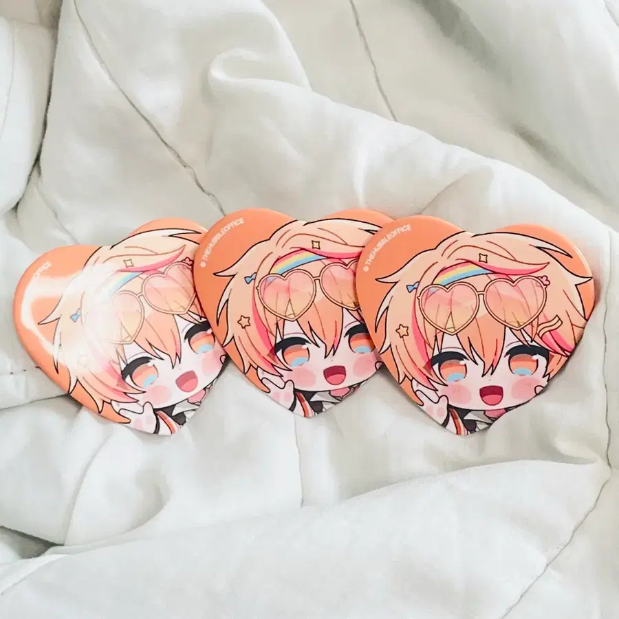니노 선데이 겨울 팝업 하트 캔뱃지 일괄