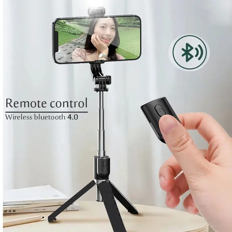 블루투스 무선 셀카봉 미니 삼각대