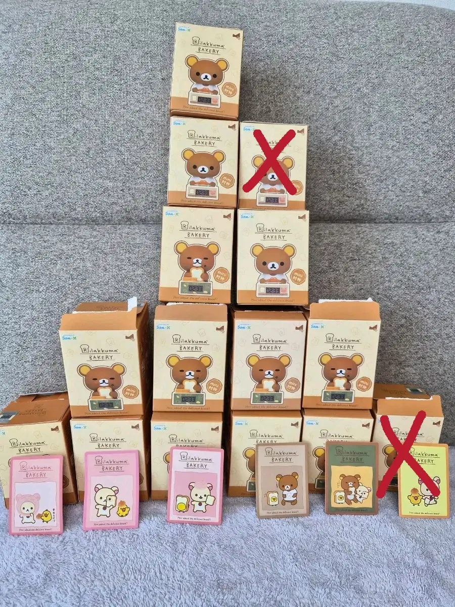 정품) 산엑스 리락쿠마 베이커리 미니 시계피규어(시크릿포함)