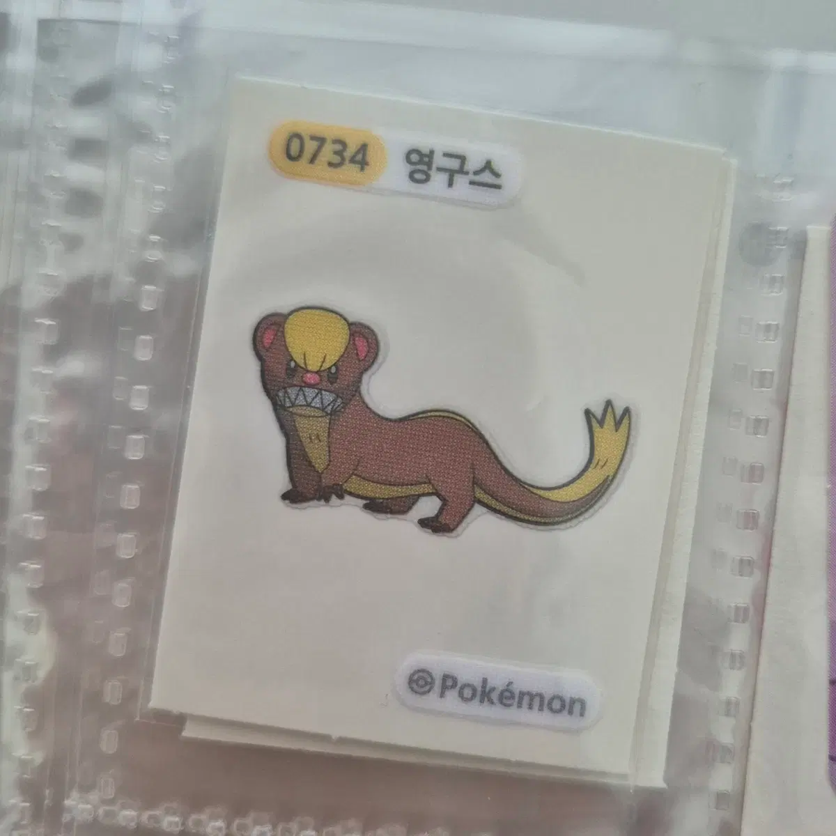포켓몬 영구스 띠부씰